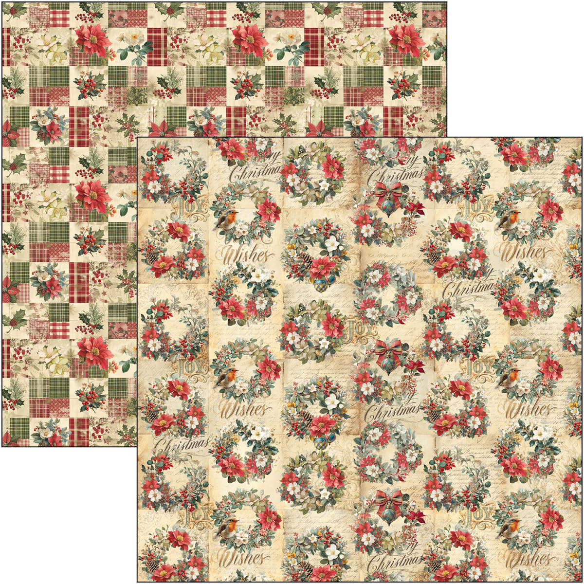 Merry & Bright Pad 8"x8" 12/Pkg