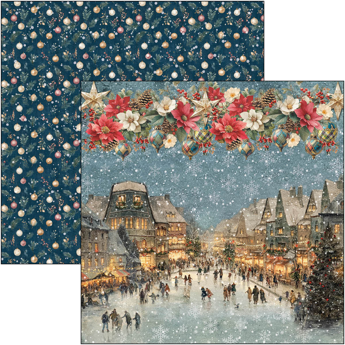 Merry & Bright Pad 8"x8" 12/Pkg