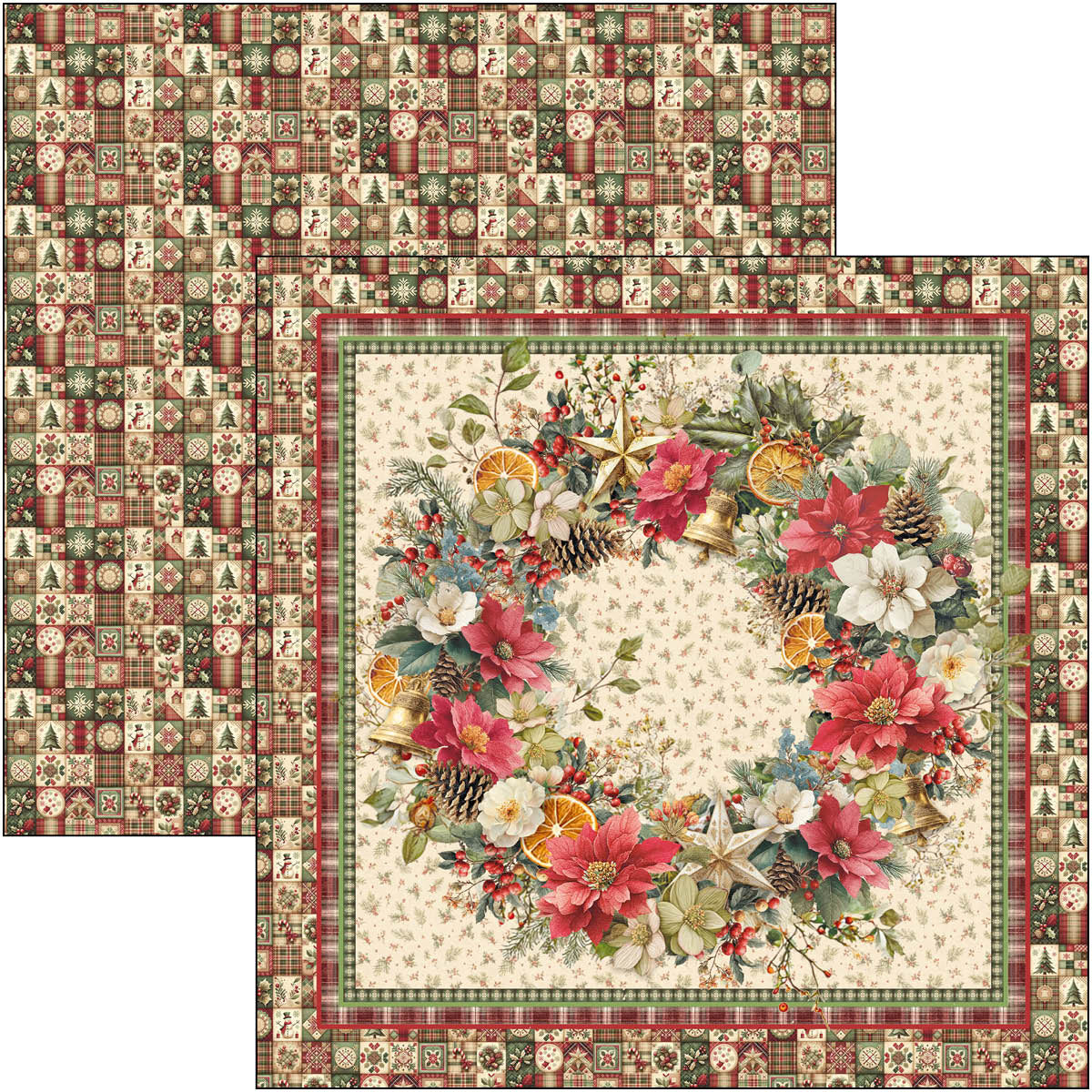 Merry & Bright Pad 8"x8" 12/Pkg