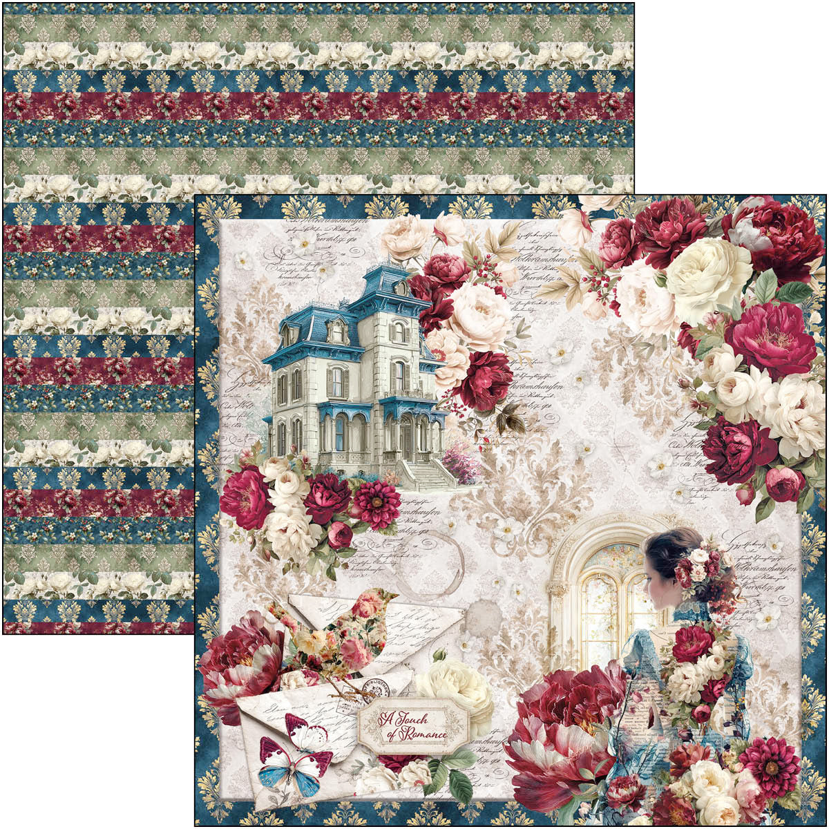 Bohemian Burgundy Pad 8"x8" 12/Pkg