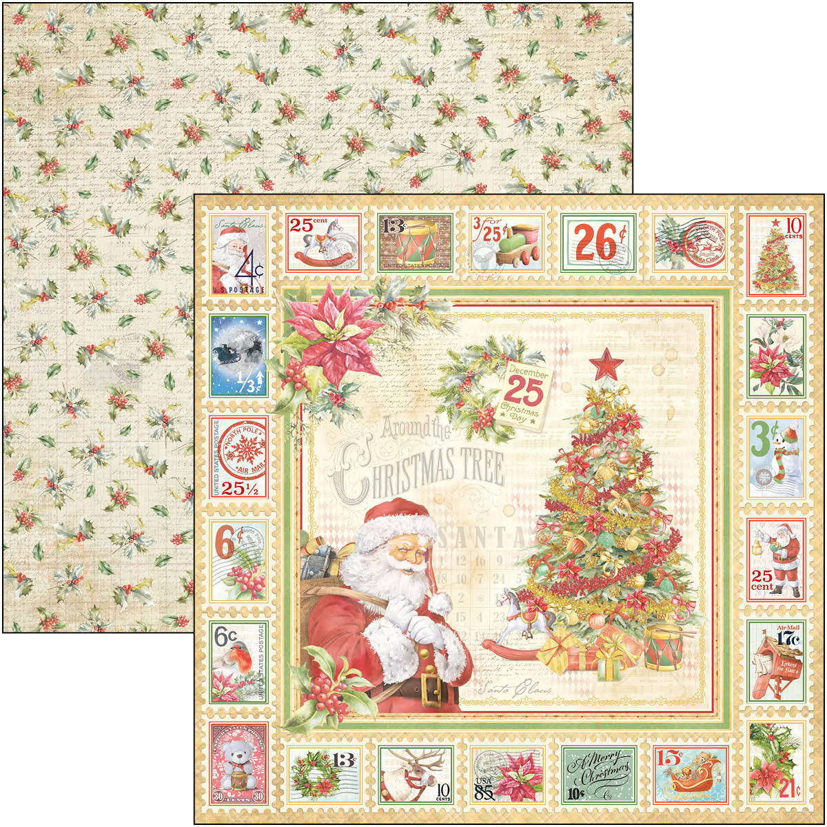 Ciao Bella Dear Santa Paper Pad 12"x12" 12/Pkg