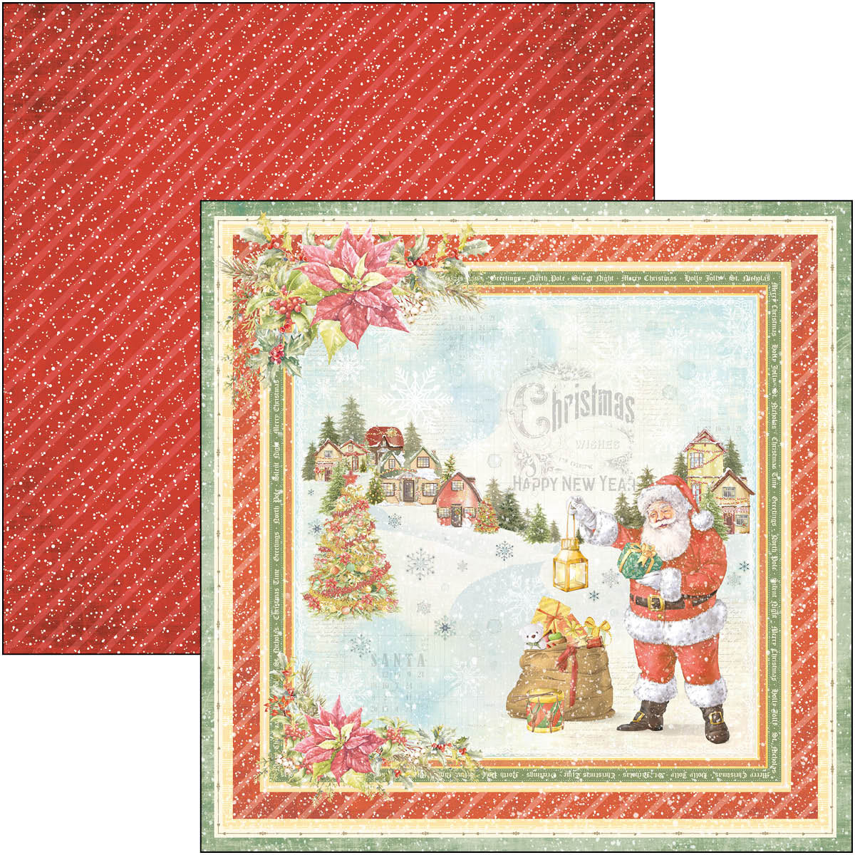 Ciao Bella Dear Santa Paper Pad 12"x12" 12/Pkg