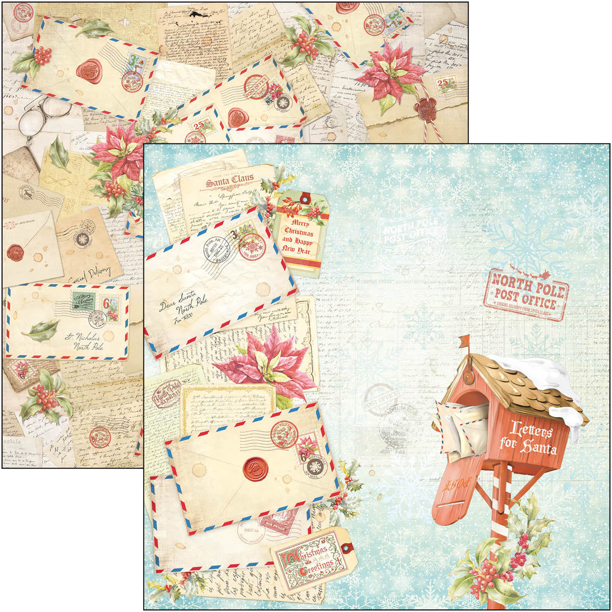 Ciao Bella Dear Santa Paper Pad 12"x12" 12/Pkg