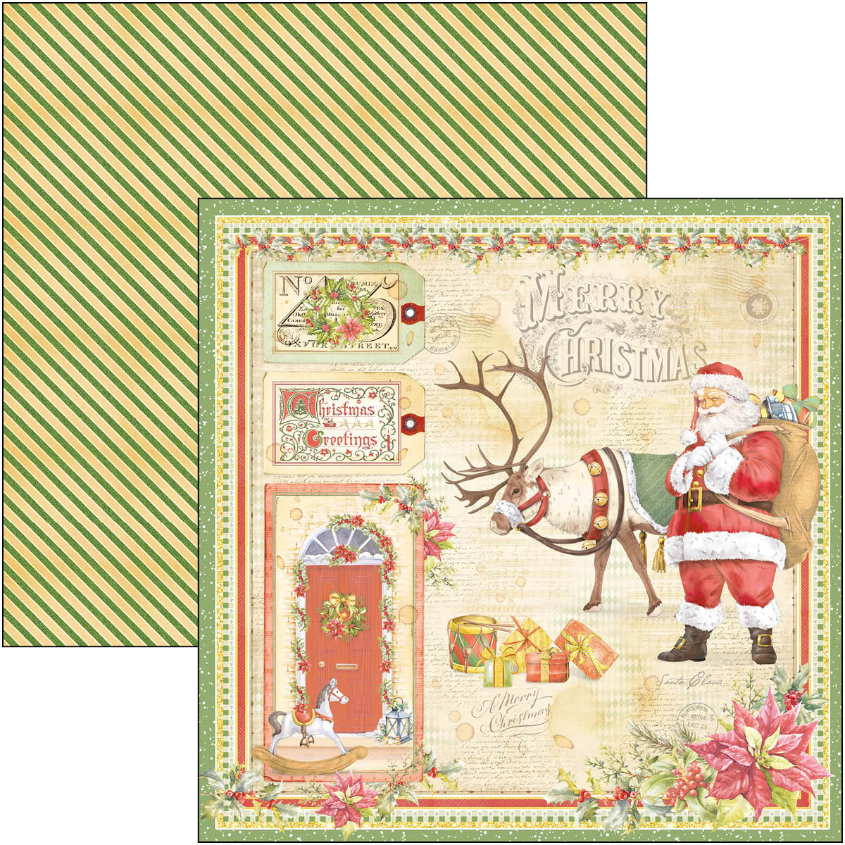 Ciao Bella Dear Santa Paper Pad 12"x12" 12/Pkg