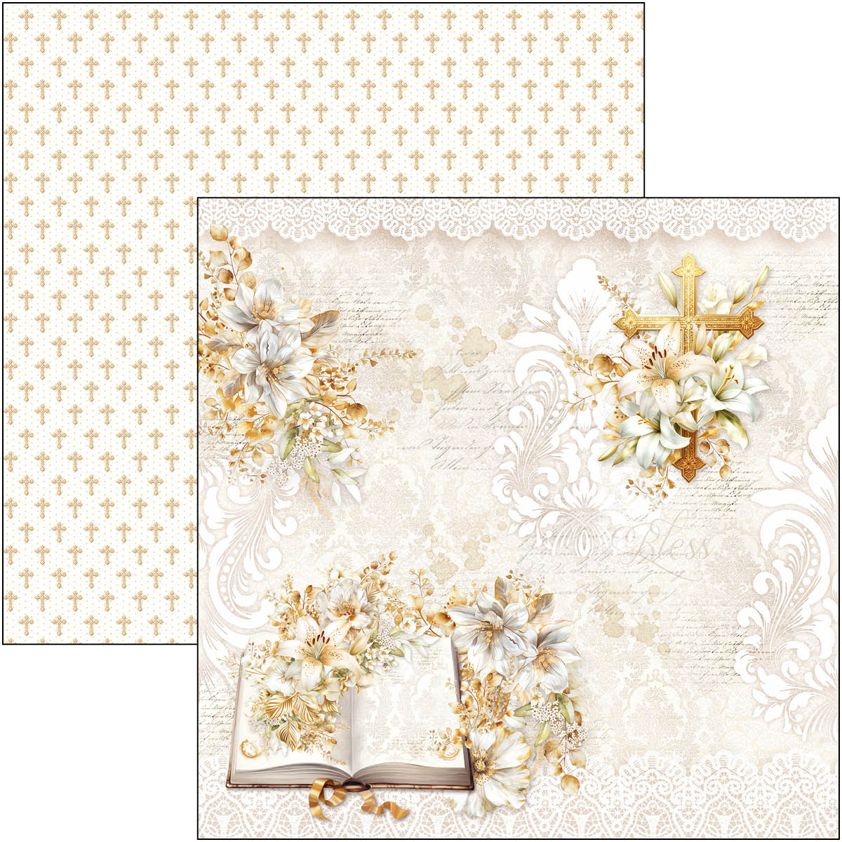Blessing Day Paper Pad 12"x12" 12/Pkg