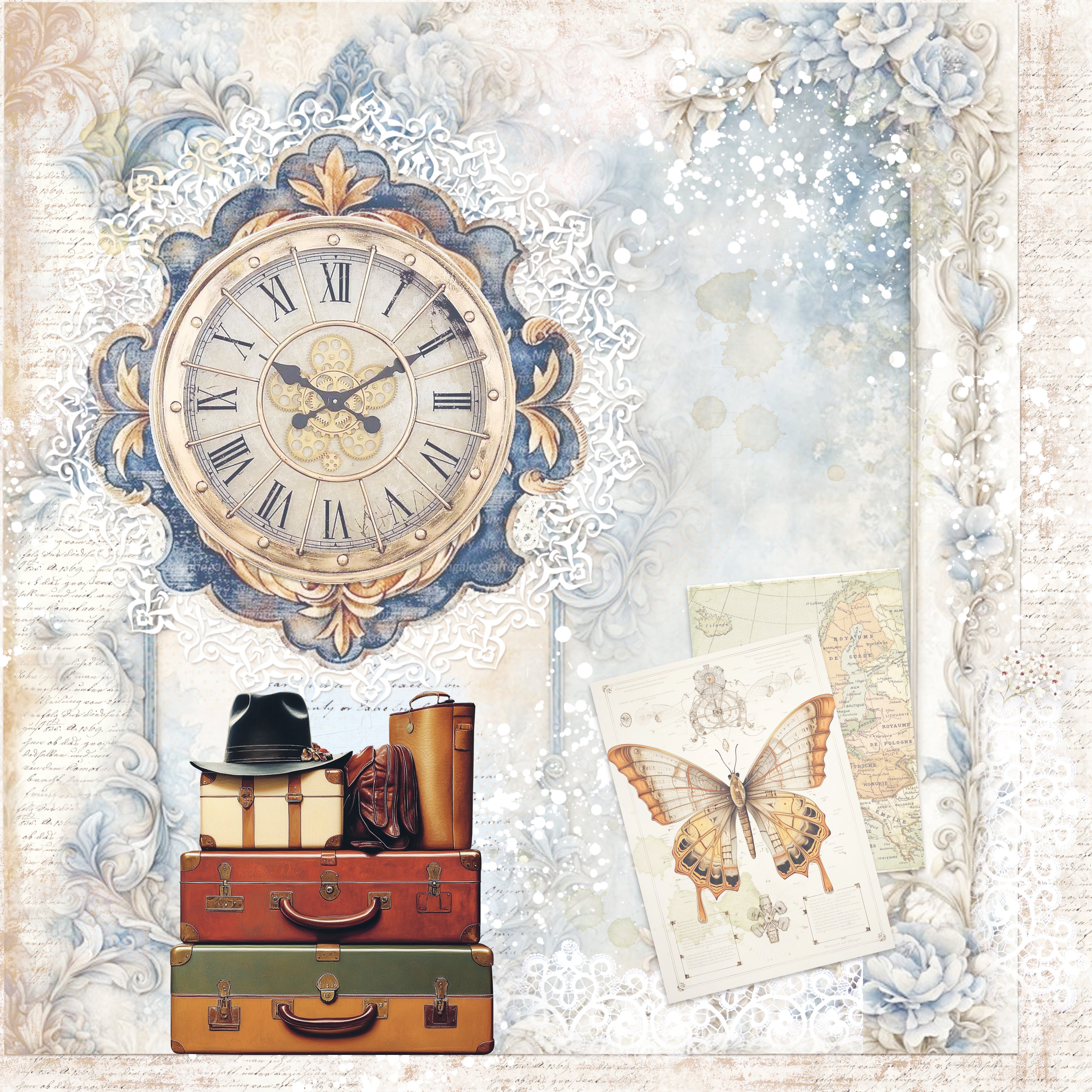 Eastern Journey Paper Pad 12"x12" 12/Pkg