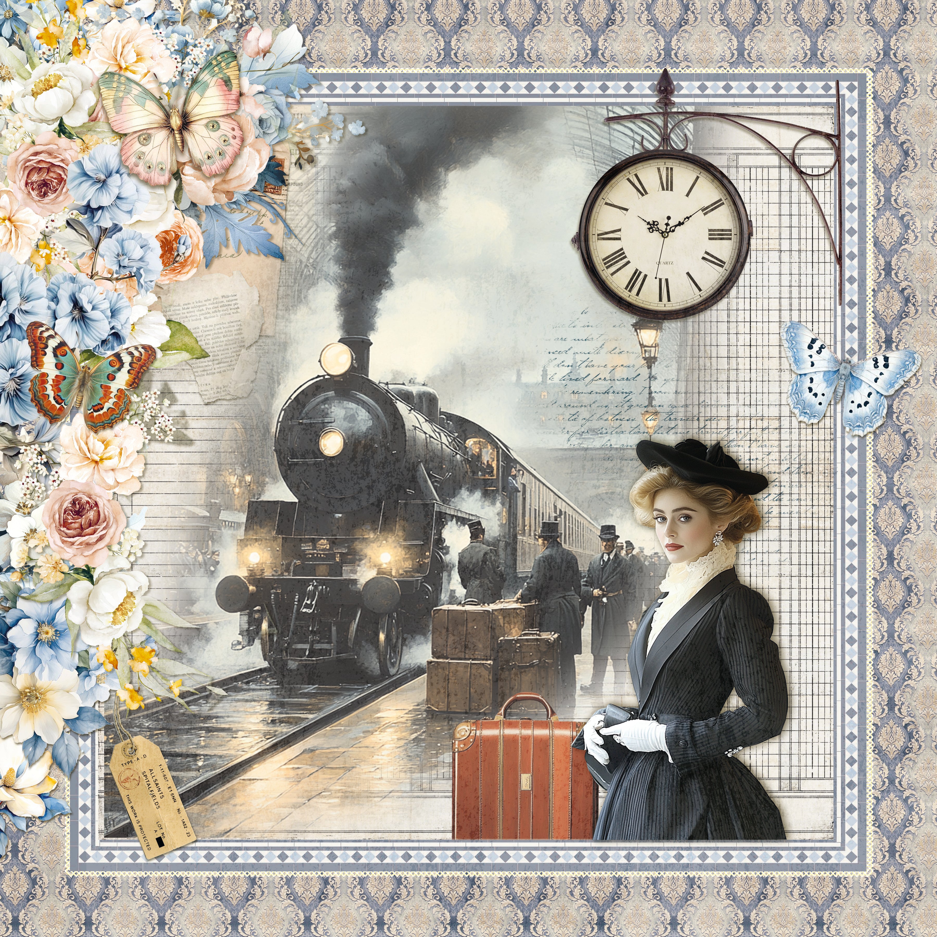 Eastern Journey Paper Pad 12"x12" 12/Pkg