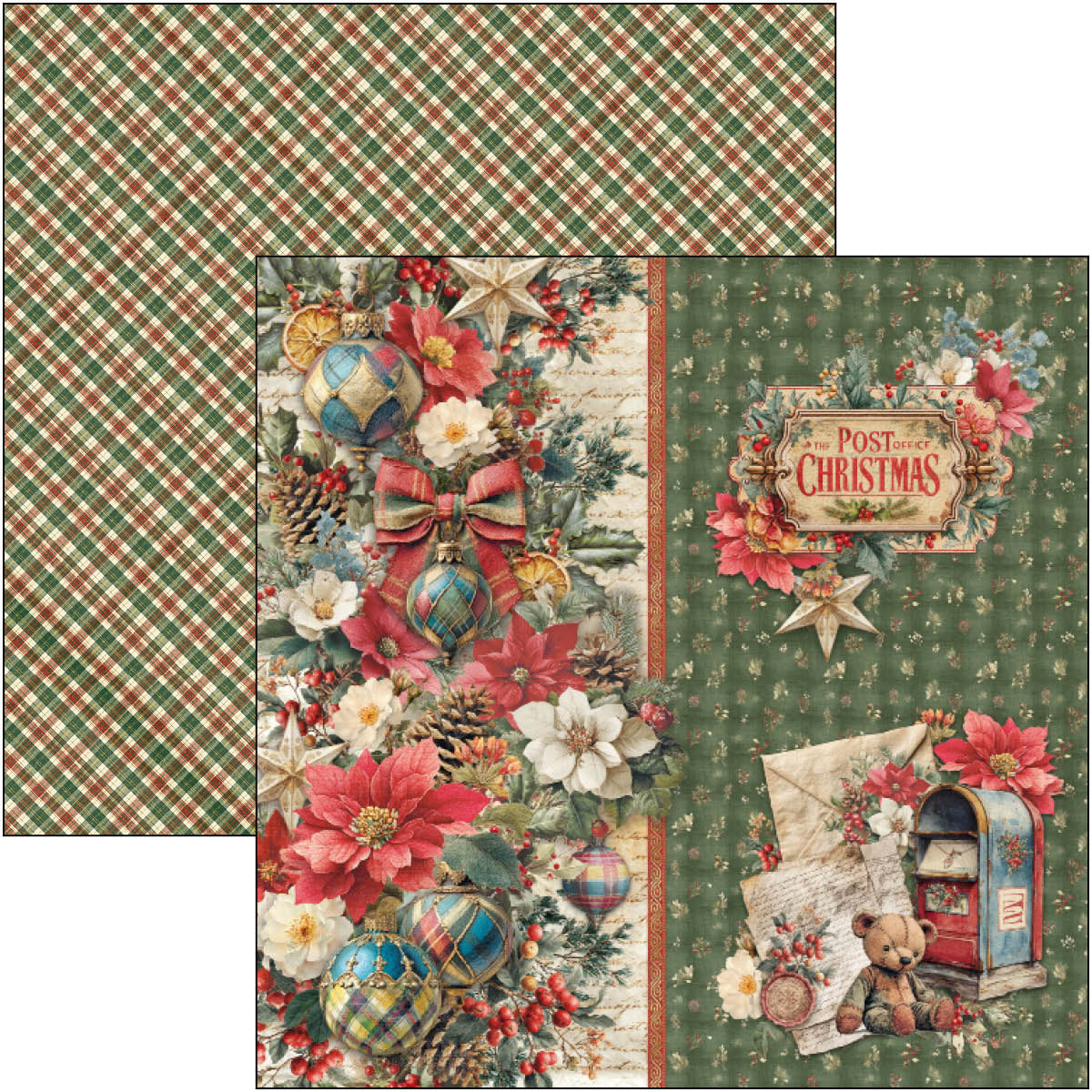Merry & Bright Paper Pad 12"x12" 12/Pkg