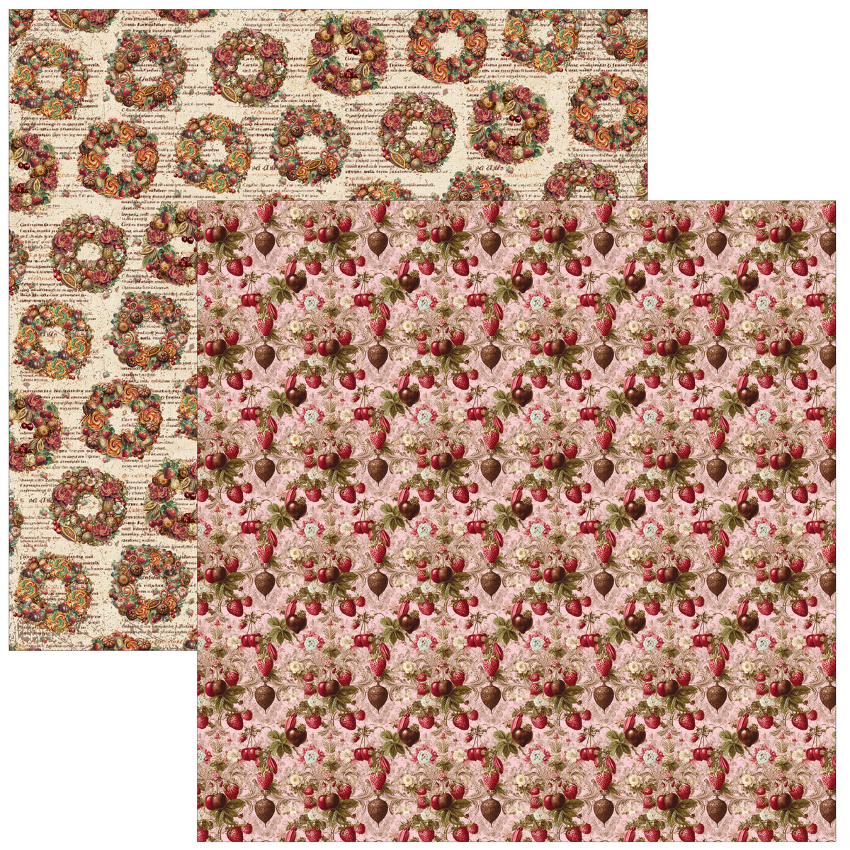 Chocolate Wanderlust Paper Pad 12"x12" 12/Pkg