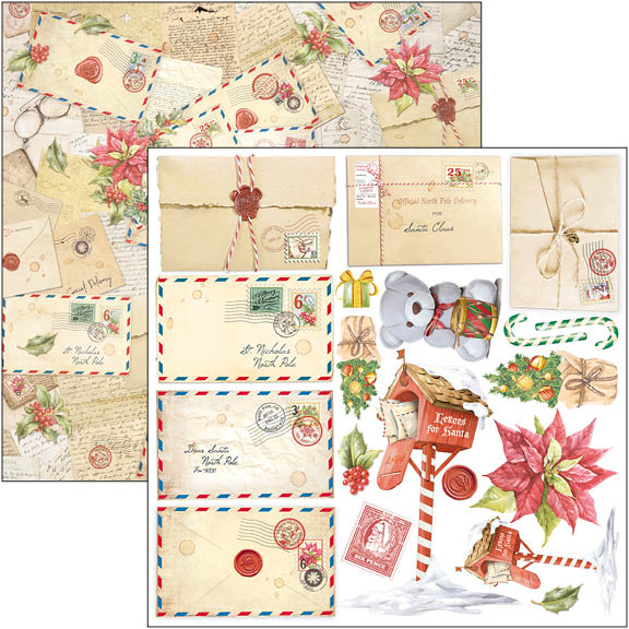 Ciao Bella Dear Santa Fussy Cut Pad 6"x6" 24/Pkg