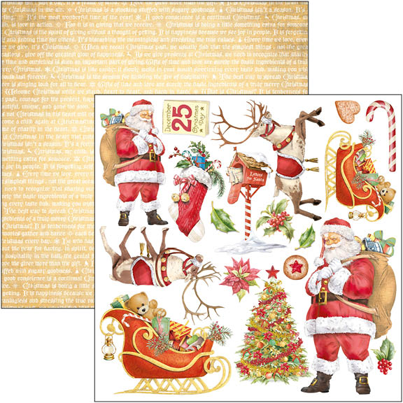 Ciao Bella Dear Santa Fussy Cut Pad 6"x6" 24/Pkg