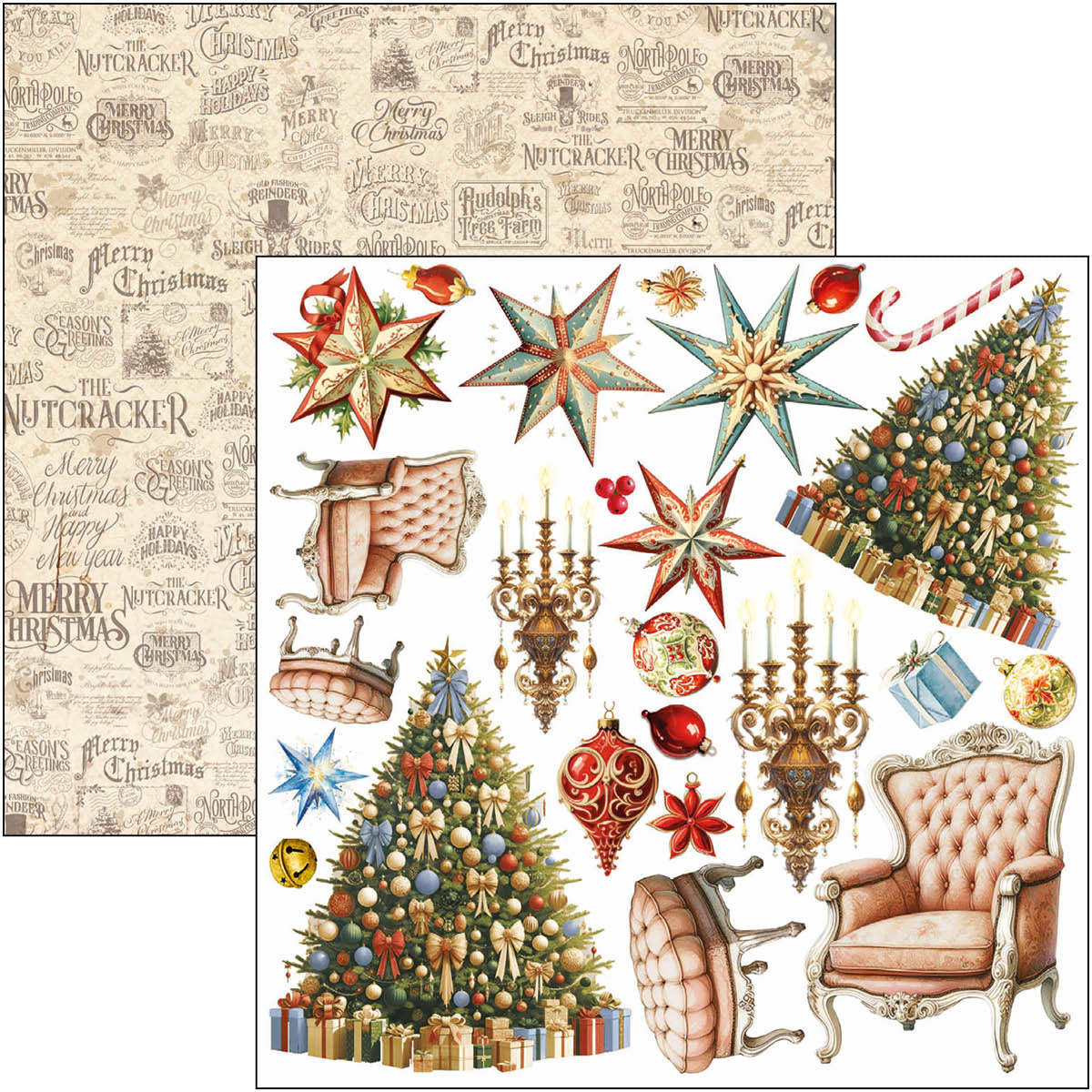 The Nutcracker Fussy Cut Pad 6"x6" 24/Pkg