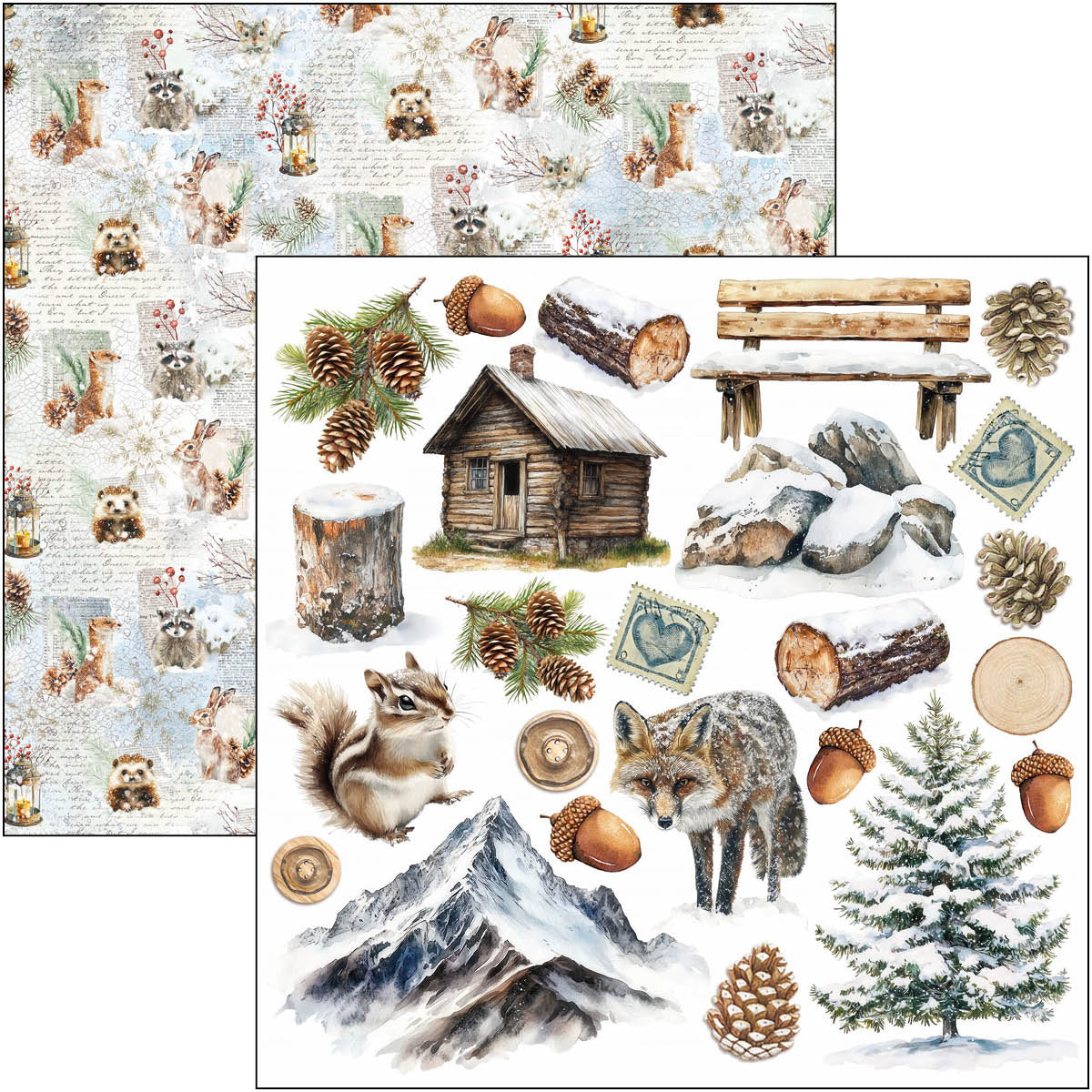 Forest Tales Fussy Cut Pad 6"x6" 24/Pkg