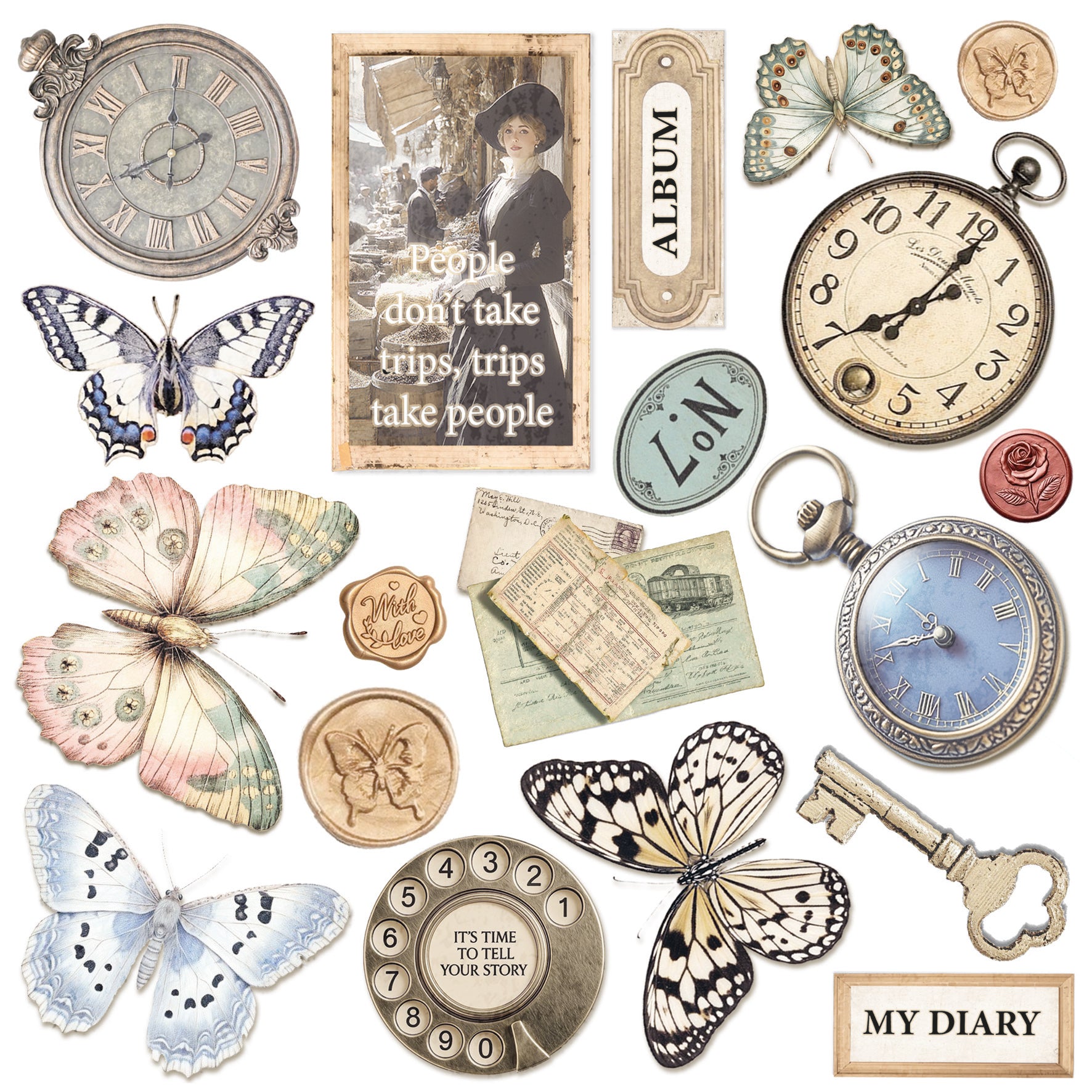Eastern Journey Fussy Cut Pad 6"x6" 24/Pkg