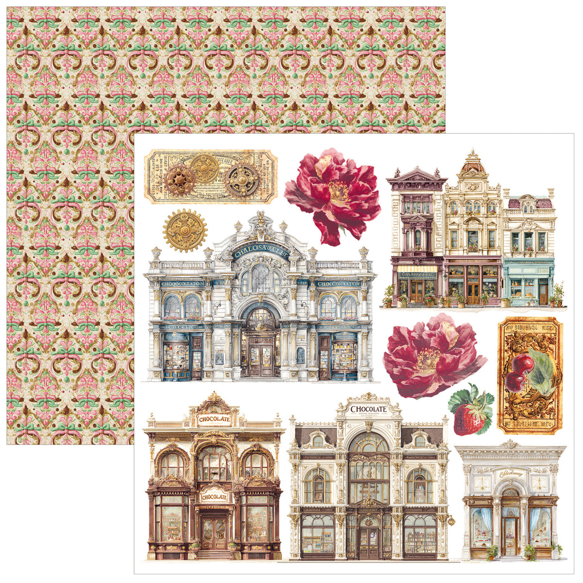 Chocolate Wanderlust Fussy Cut Pad 6"x6" 24/Pkg