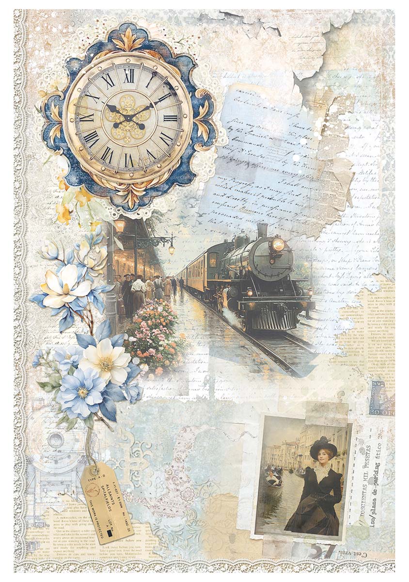 Rice Paper A4 MIXED 4/Pkg Eastern Journey