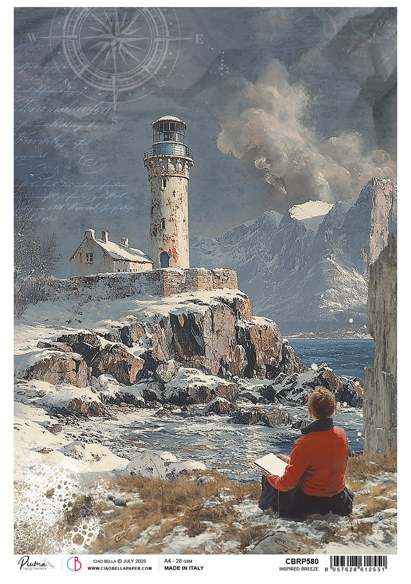 An Artist Journey Rice Paper A4 Inspired Breeze - 5 Sheets