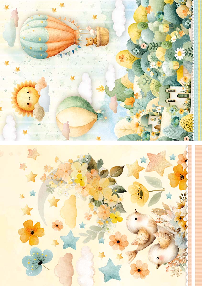 Rice Paper A5 MIXED 8/Pkg Lunibloom