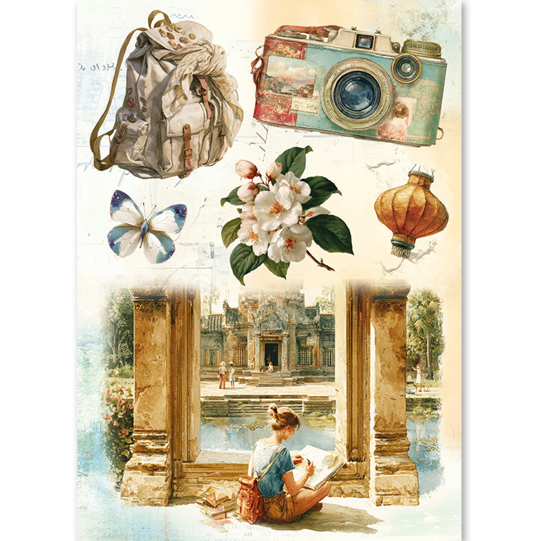 Rice Paper A5 MIXED 8/Pkg Asia Diary