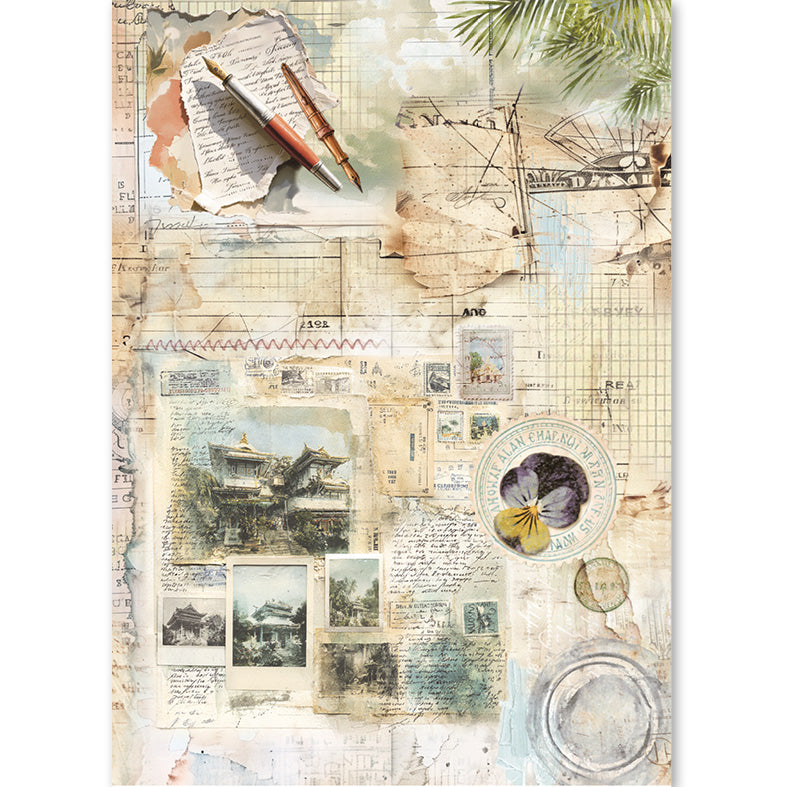 Rice Paper A5 MIXED 8/Pkg Asia Diary