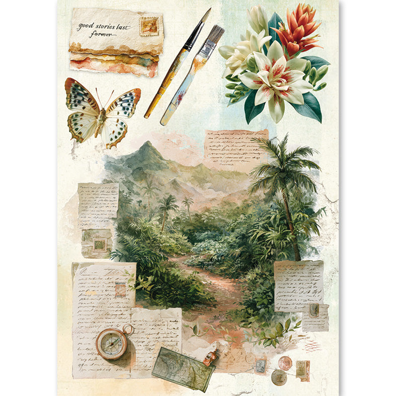 Rice Paper A5 MIXED 8/Pkg Asia Diary
