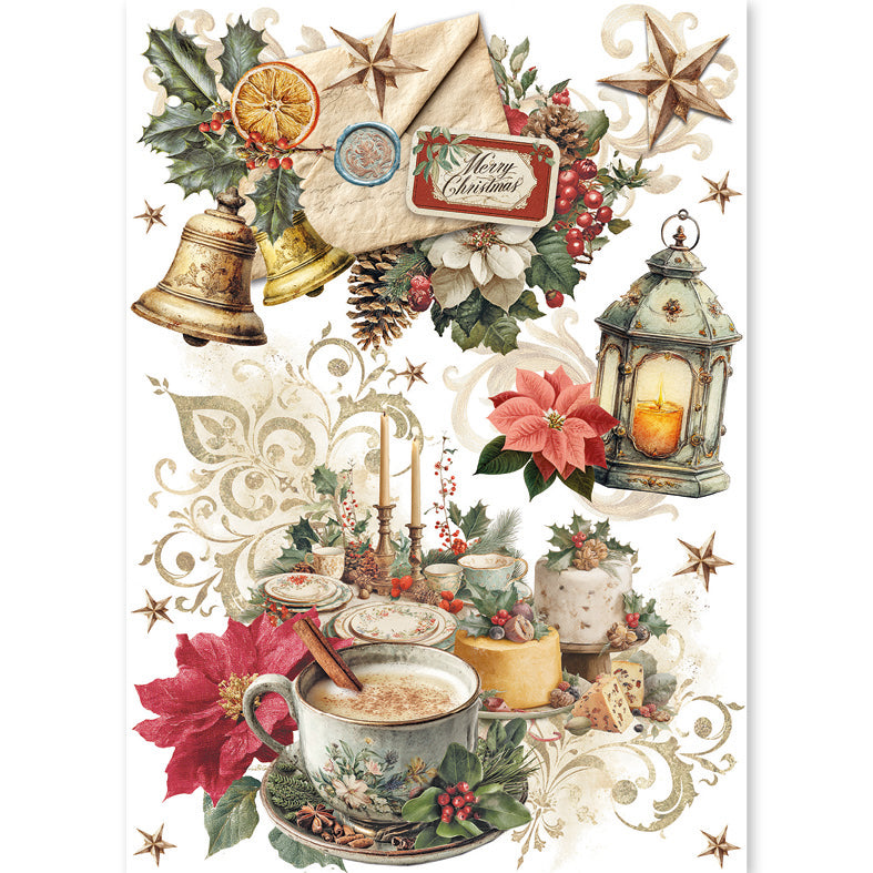 Rice Paper A5 MIXED 8/Pkg Merry & Bright