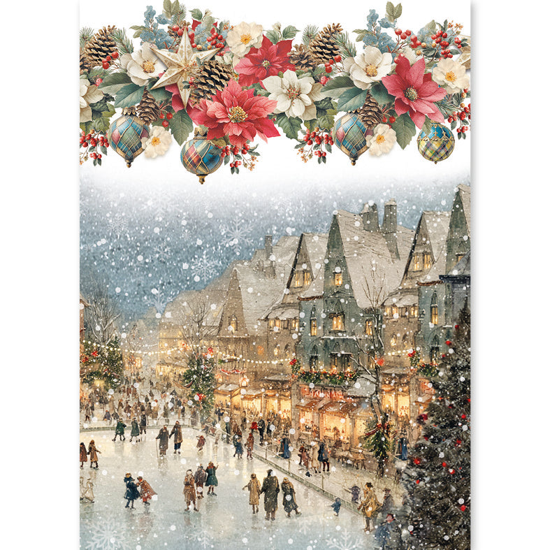 Rice Paper A5 MIXED 8/Pkg Merry & Bright