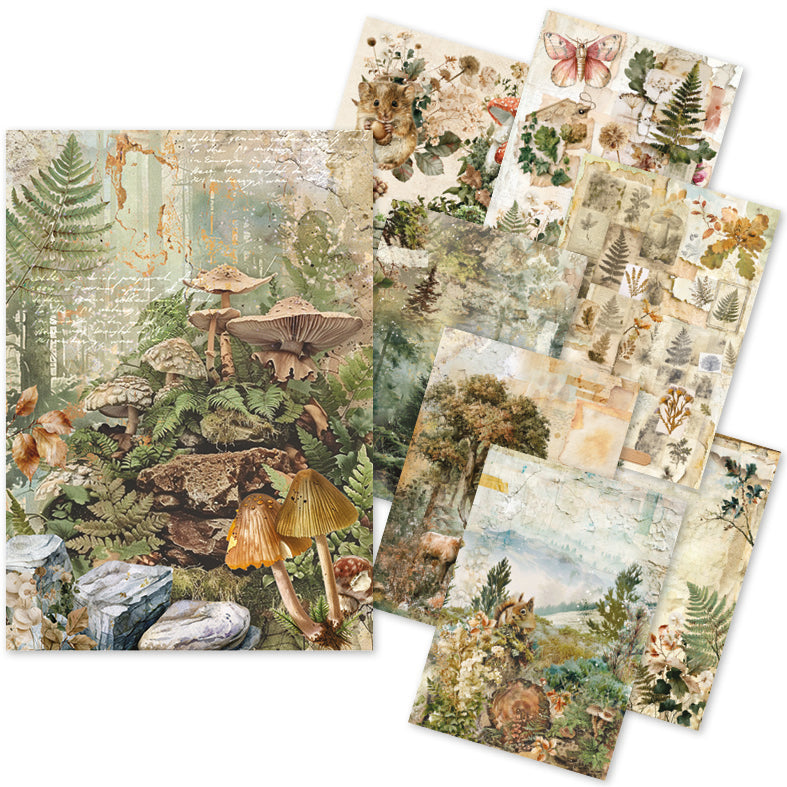 Rice Paper A5 MIXED 8/Pkg The Nature Journal