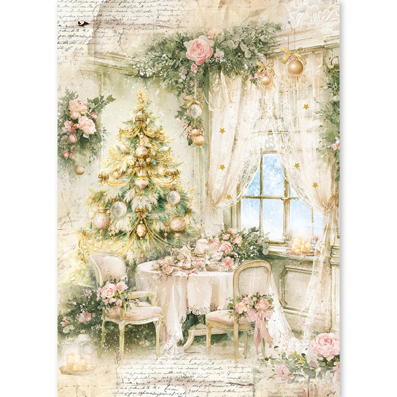 Rice Paper A5 MIXED 8/Pkg Golden Winter