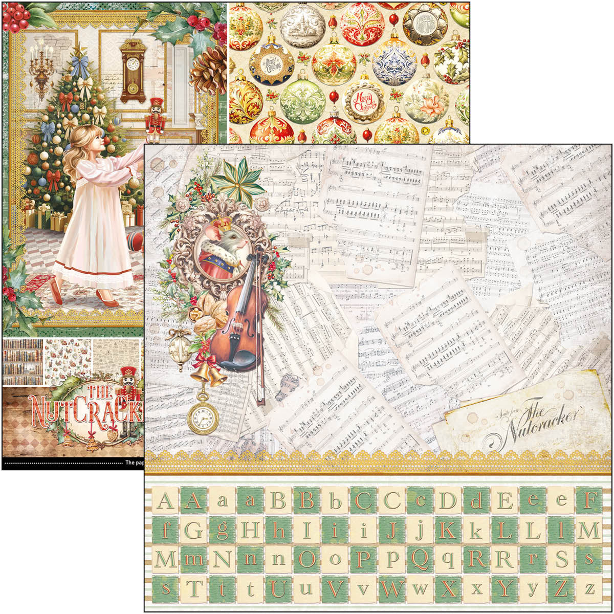 The Nutcracker Patterns Pad 12"x12" 8/Pkg