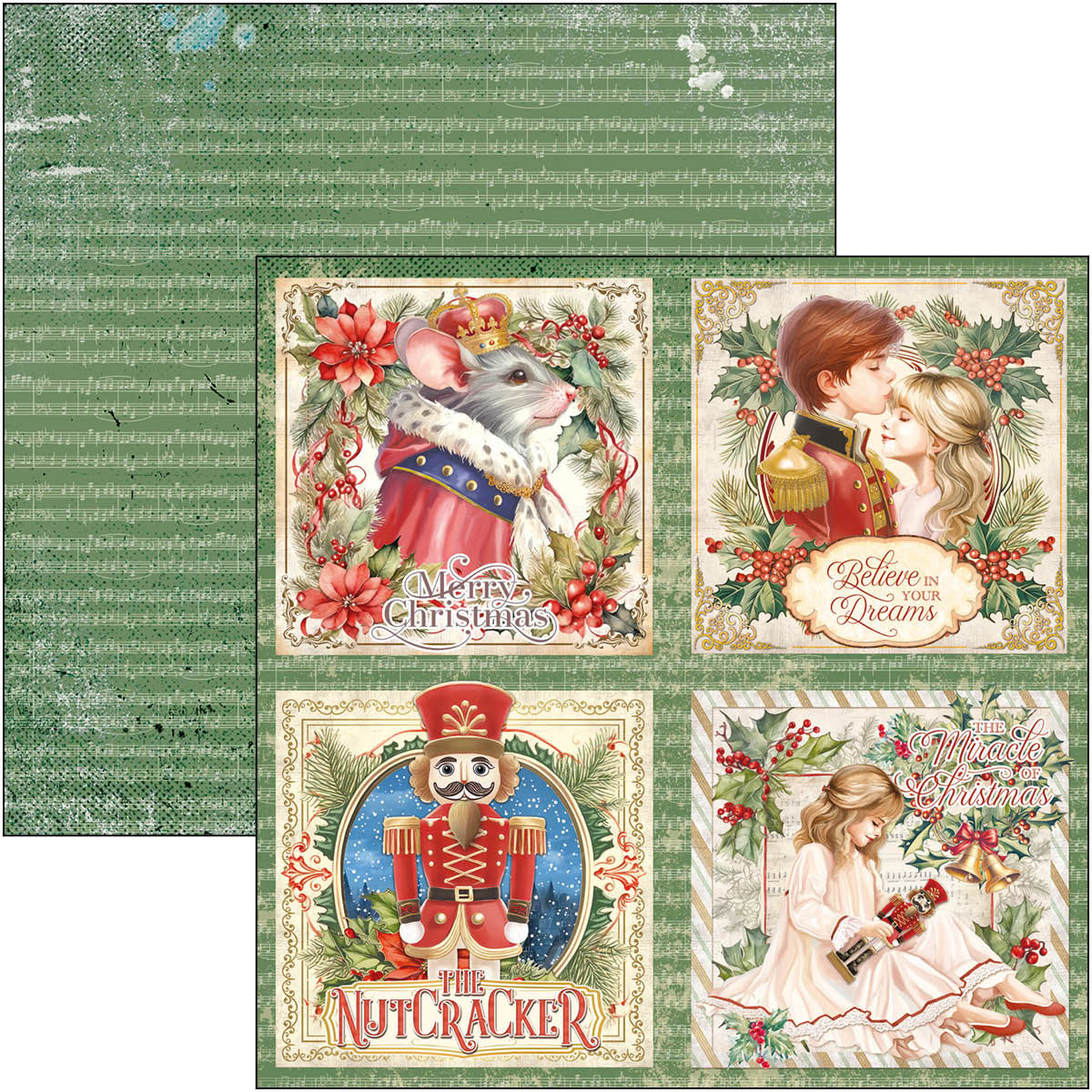 The Nutcracker Patterns Pad 12"x12" 8/Pkg