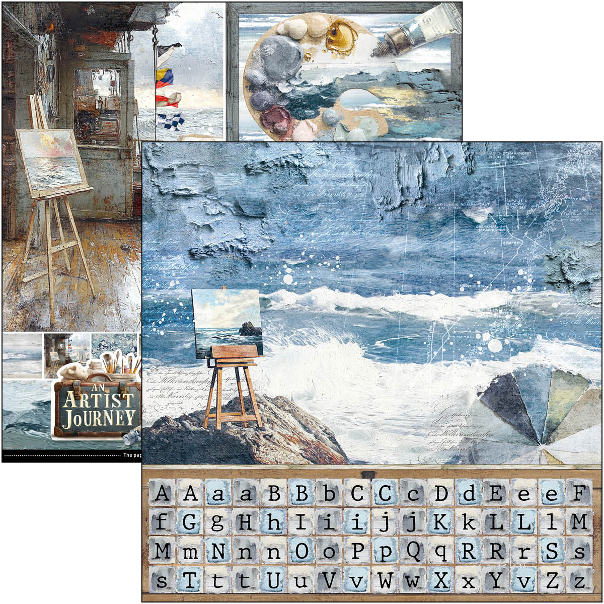 An Artist Journey Patterns Pad 12"x12" 8/Pkg