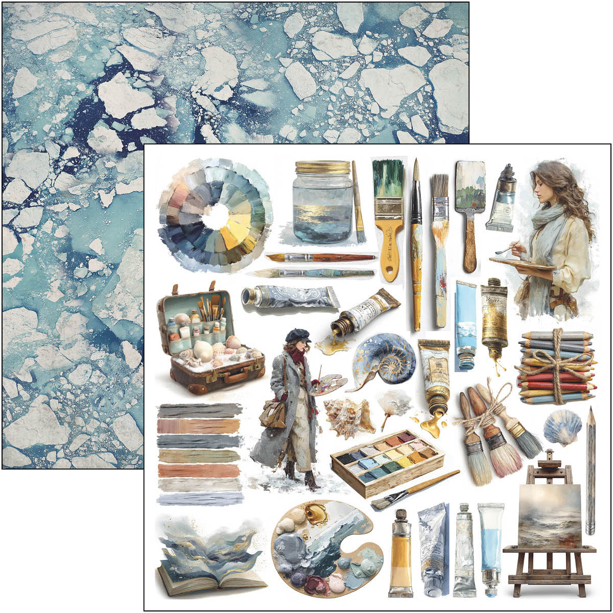 An Artist Journey Patterns Pad 12"x12" 8/Pkg