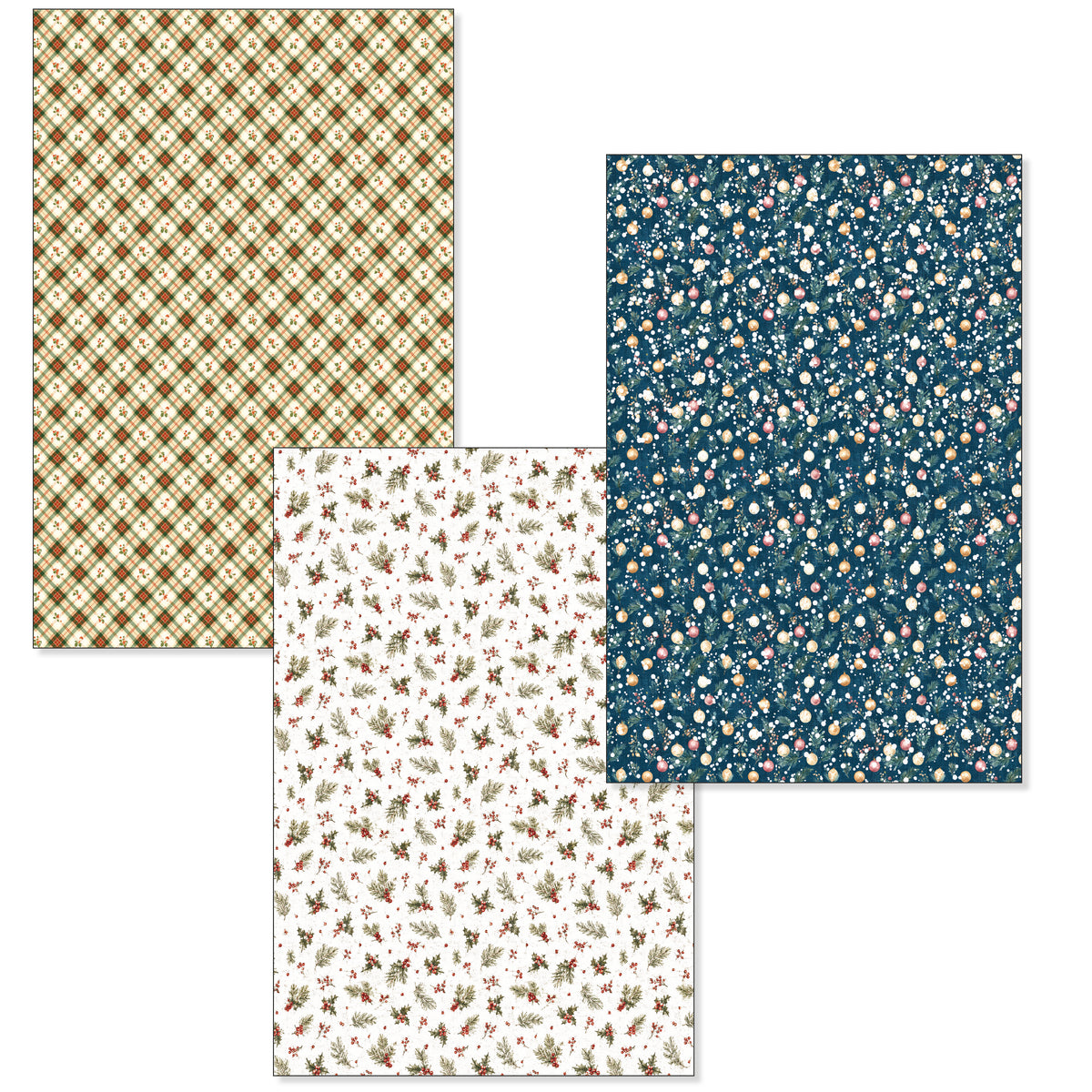 Merry & Bright Deluxe Paper Silver & Vellum Dual Pack A4 MIXED 6/Pkg