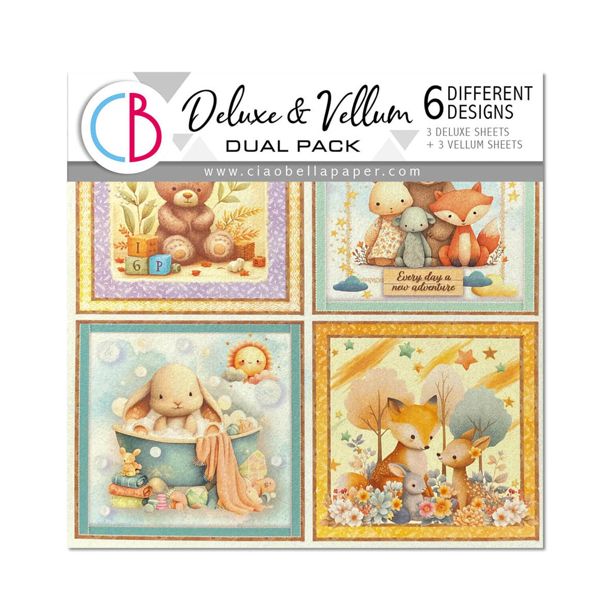 Deluxe Paper Pearl & Vellum Dual Pack  6x6 MIXED 6/Pkg Lunibloom