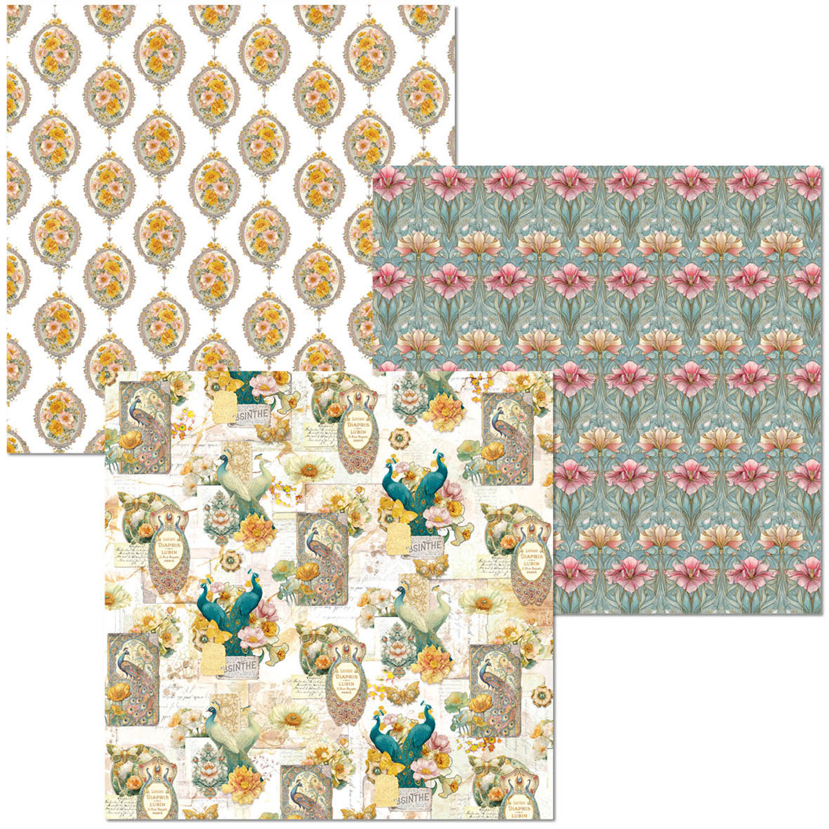 Deluxe Paper Gold & Vellum Dual Pack  6x6 MIXED 6/Pkg Artemis