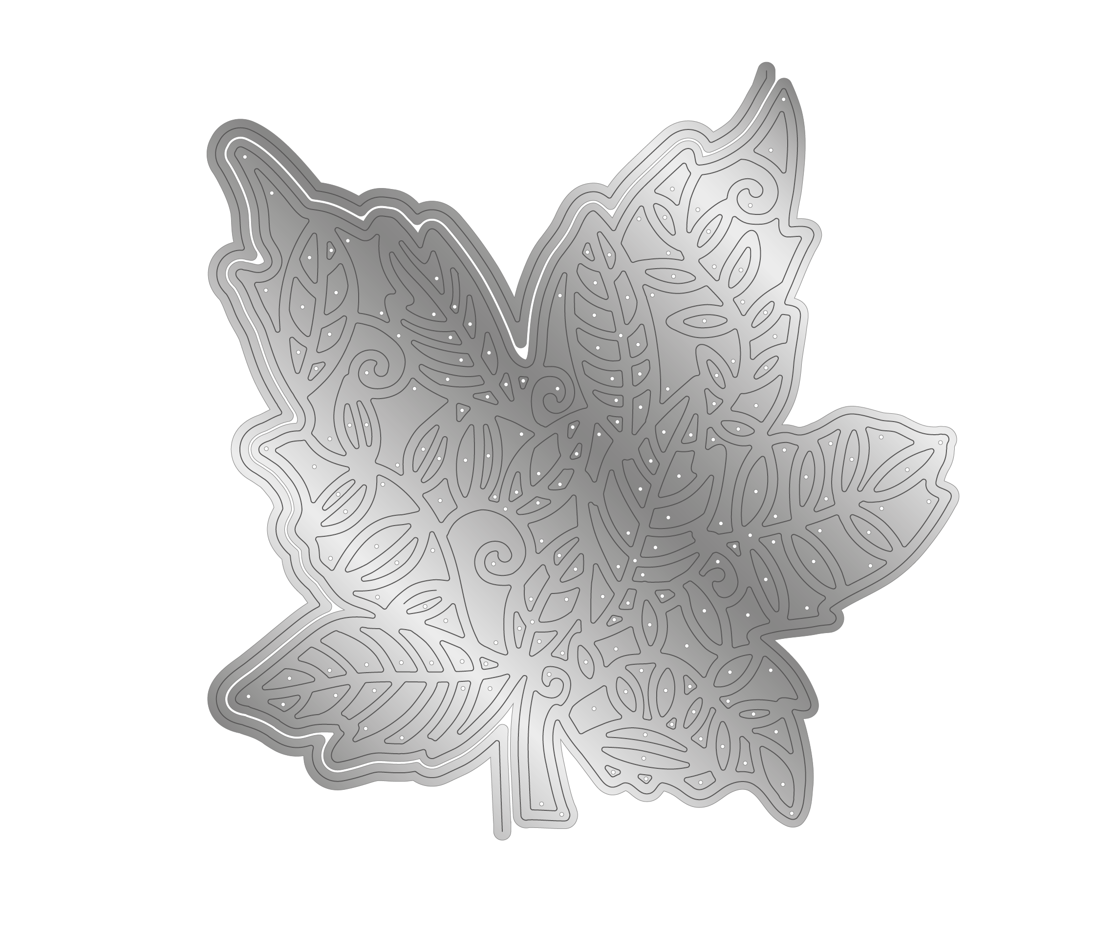 Crafter's Companion Die Set Intricate Fall Leaf