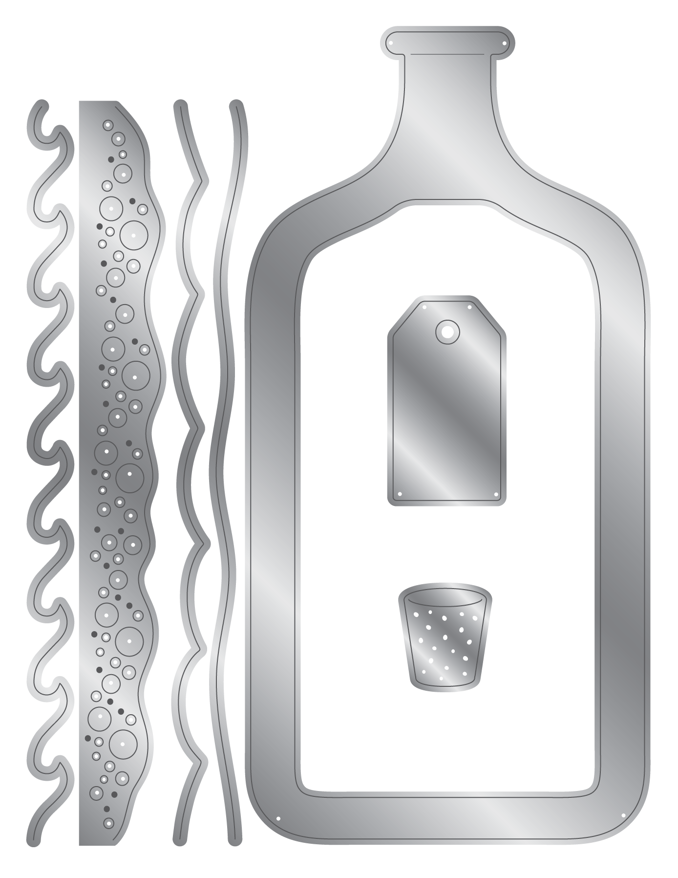 Crafter's Companion Message in a Bottle Stencil & Die – Message Bottle