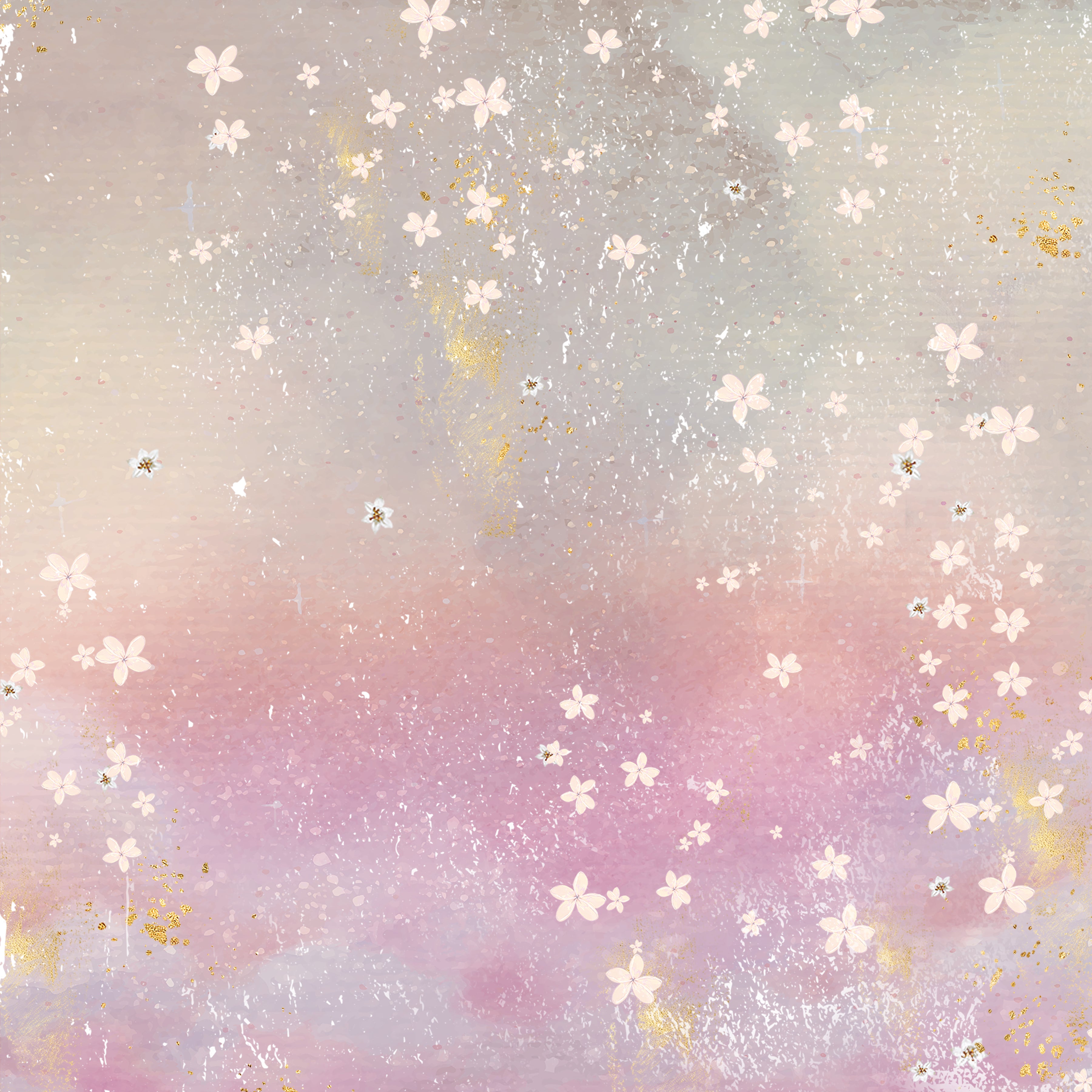 Spring Floral Print Paper Pad - 12" x 12"