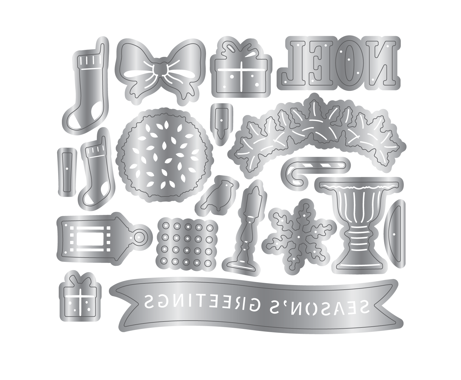 Crafter's Companion Metal Die - Christmas Accessories