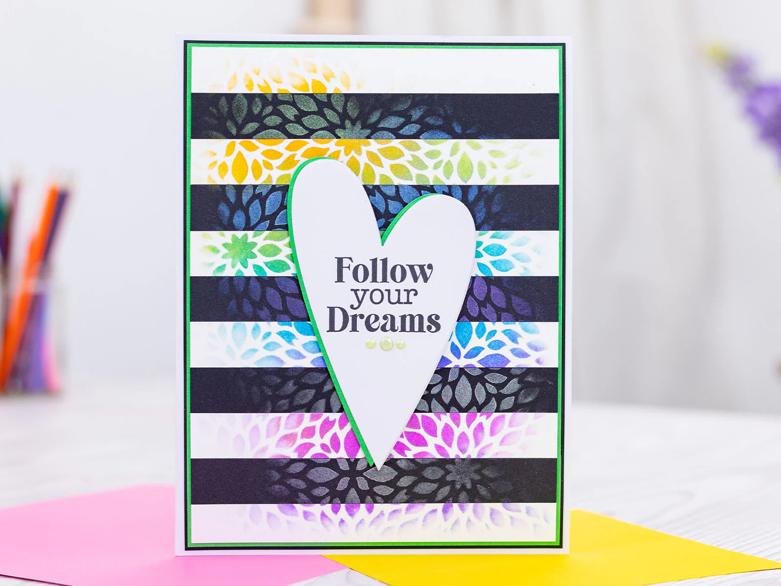 Crafter’s Companion Stencils - Swirls, Florals & Feathers 