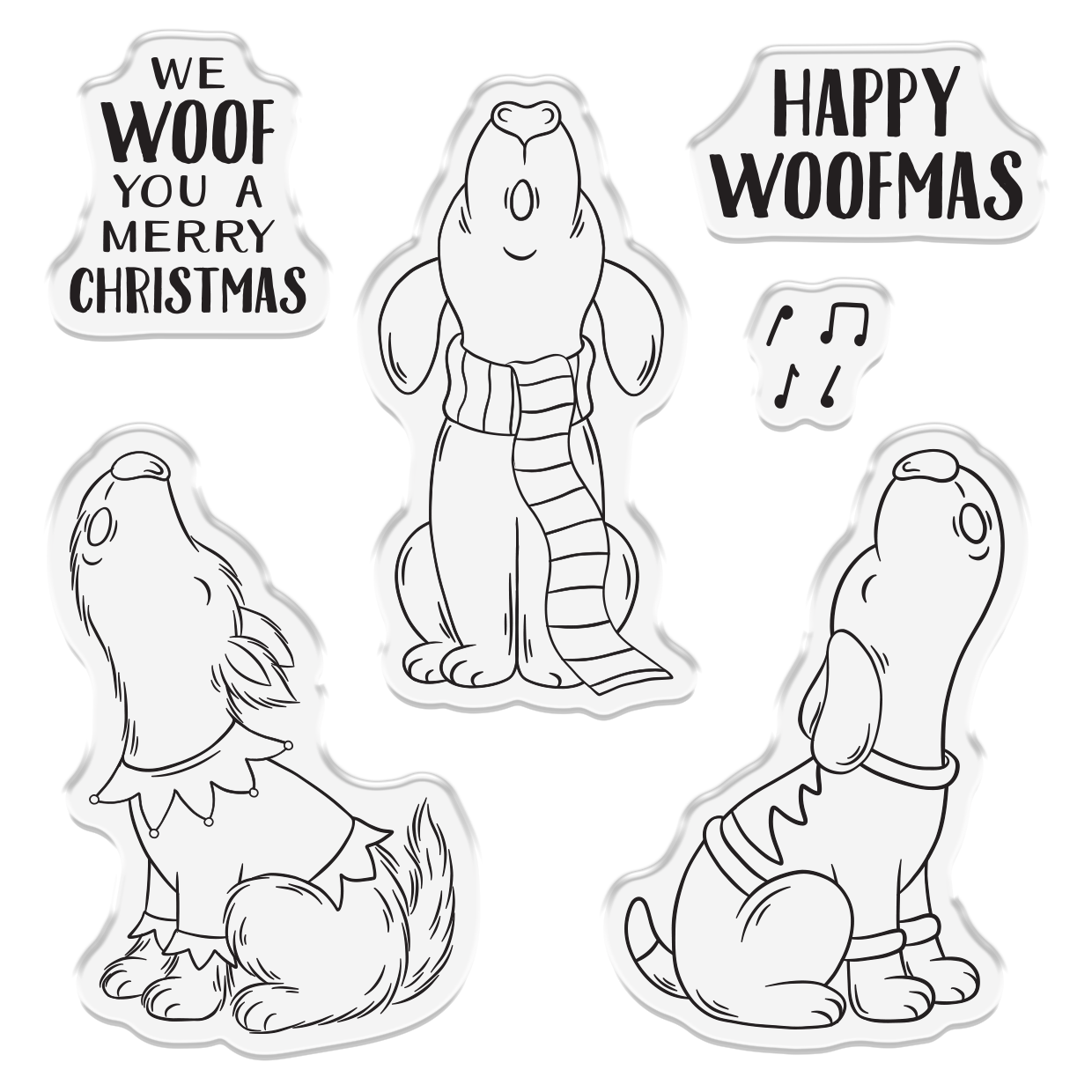 Crafter’s Companion Photopolymer Stamp - Happy Woofmas