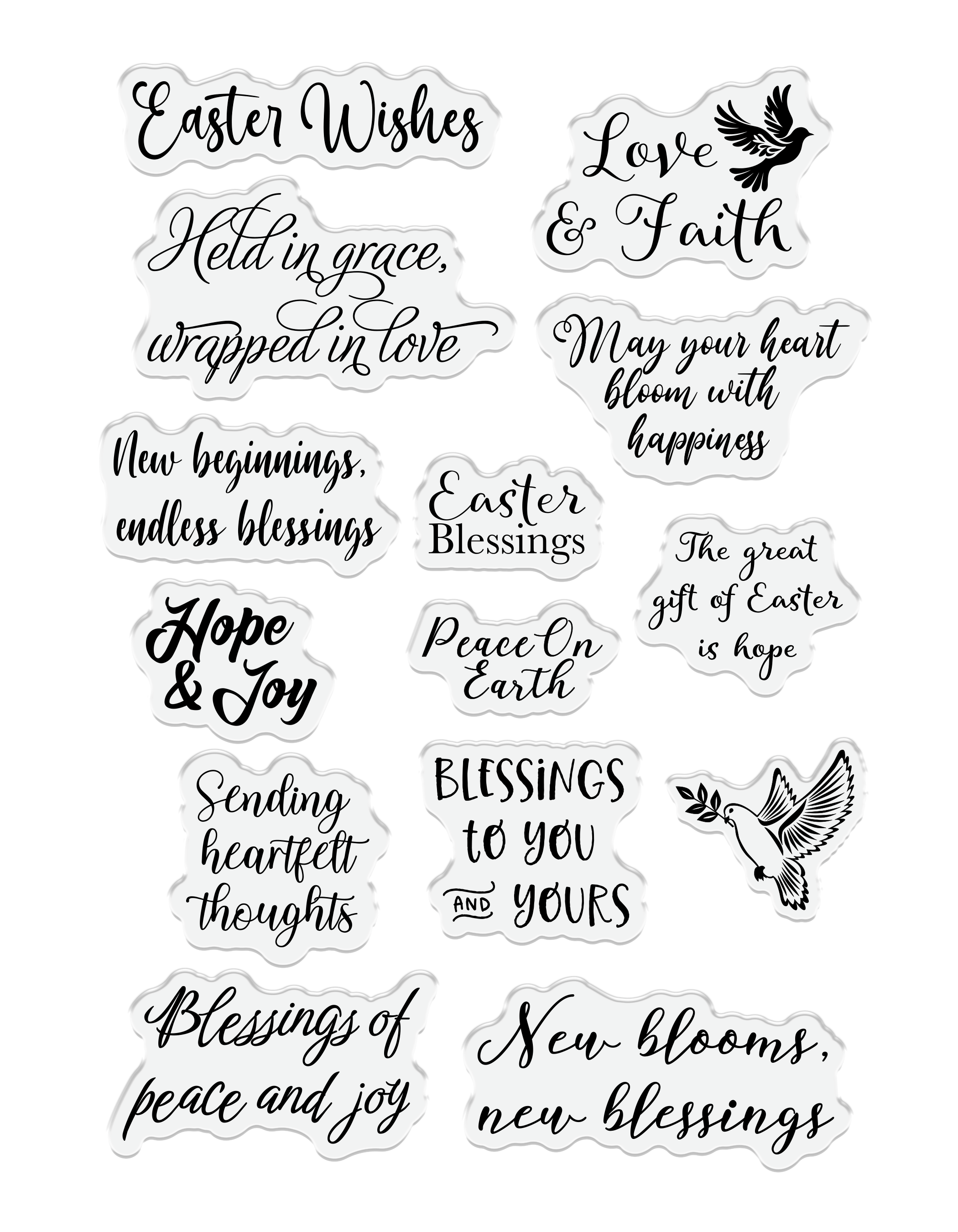Easter Sentiment Stamp Set