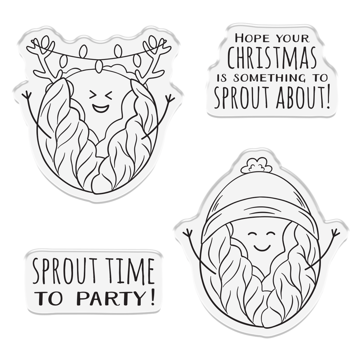 Crafter’s Companion Photopolymer Stamp - Sprout Time to Party 