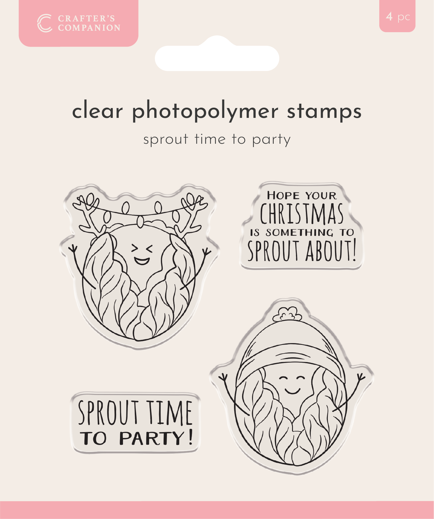 Crafter’s Companion Photopolymer Stamp - Sprout Time to Party 
