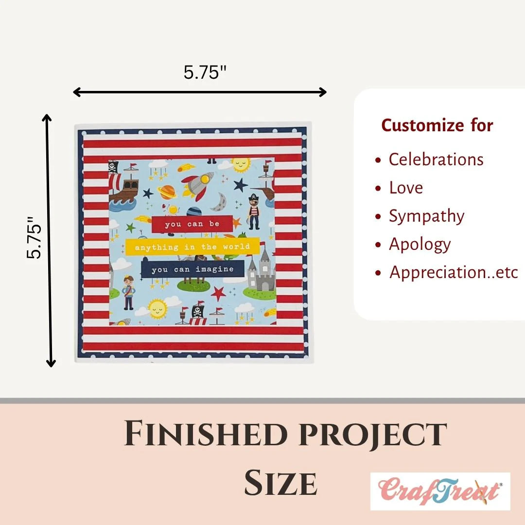 CrafTreat Card Blanks - Pull Flaps Card - White - 3 Sets