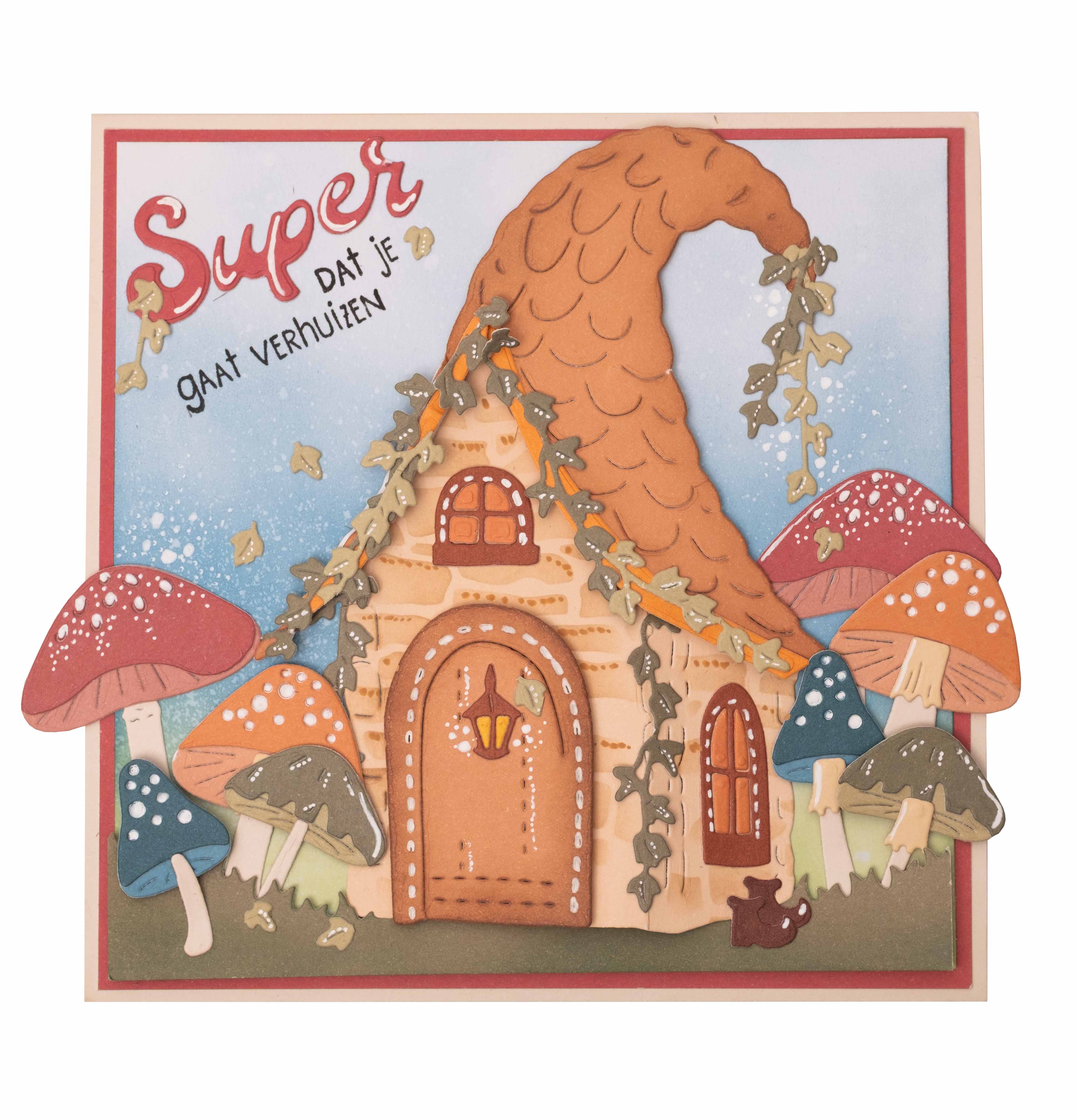 CCL Cutting Die Mushroom House Essentials 9 Pieces