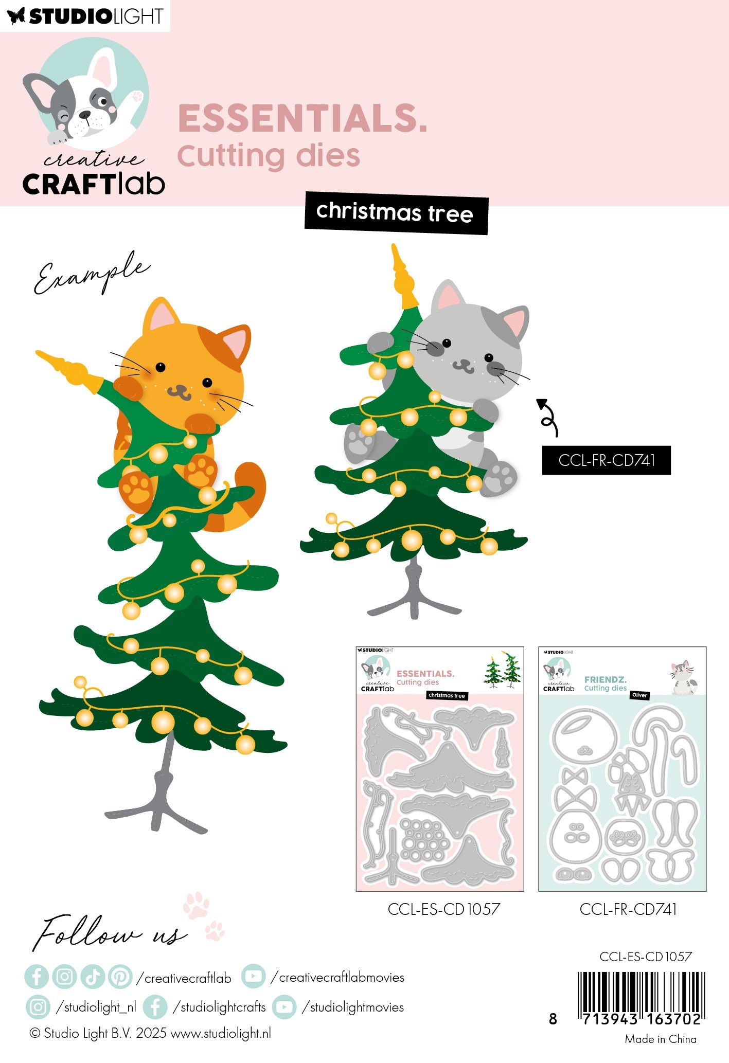 CCL Cutting Die Christmas Tree Essentials 13 Pieces