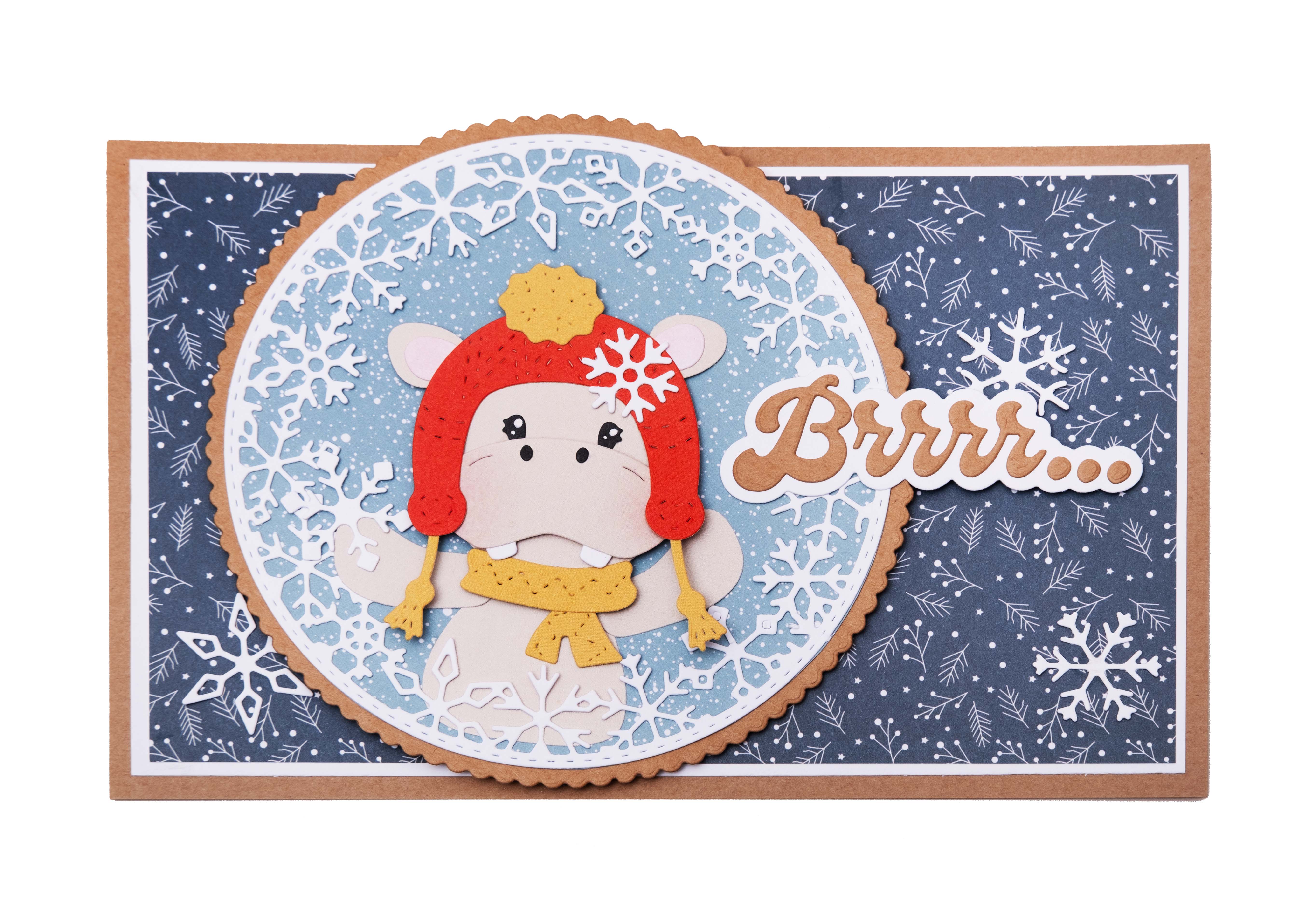 CCL Designer Paper Pad Hello winter Friendz 210x148x9mm 24 Sheets