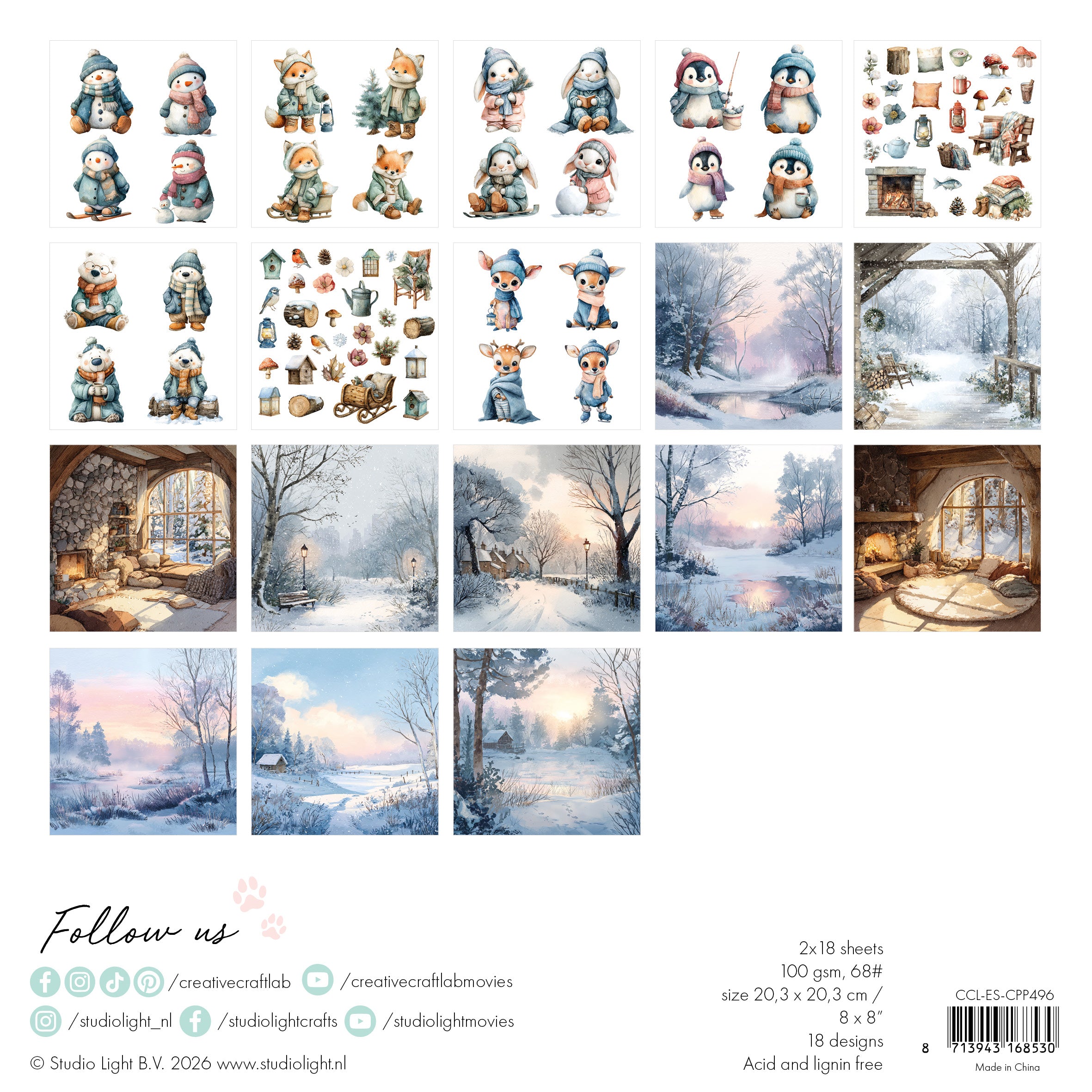 CCL Collage Paper Pad By The Lake Essentials 36 Sheets